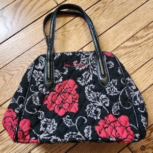 Vera Bradley Vintage Quilted Red Rose Purse Limited edition